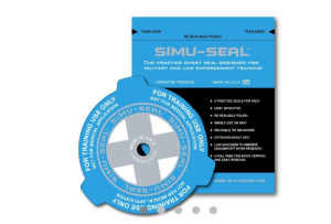 Simu-Seal™ Übungs-Chest Seal mit Ventilen>