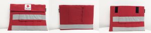 Upcycling Laptoptasche aus aufbereiteter Rotkreuz Bekleidung>